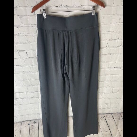 Natori Pull-On Ponte Wide-Leg Stretch Pants Gray - Picture 11 of 12